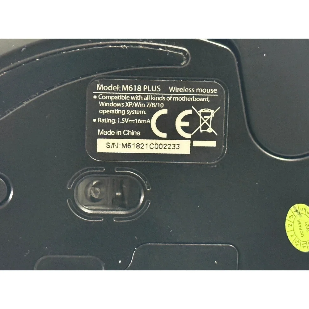 Delux M618 PLUS Wireless‎ Vertical Mouse Black Ergonomic 2.4G USB Receiver